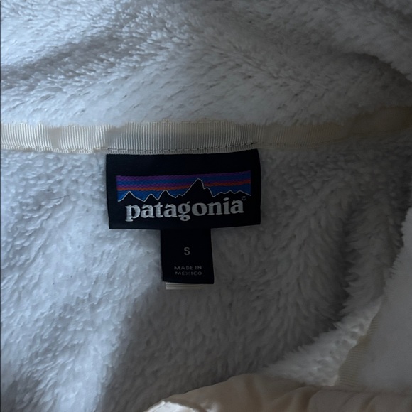 Patagonia Re-Tool Snap-T® Cream Off White Fleece Pullover Jacket Sweatshirt Sz S - Picture 6 of 7